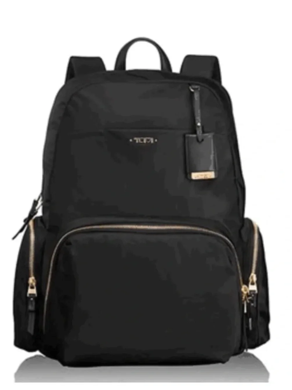 TUMI Voyageur Calais Black Nylon Backpack – Gold Hardware – EUC